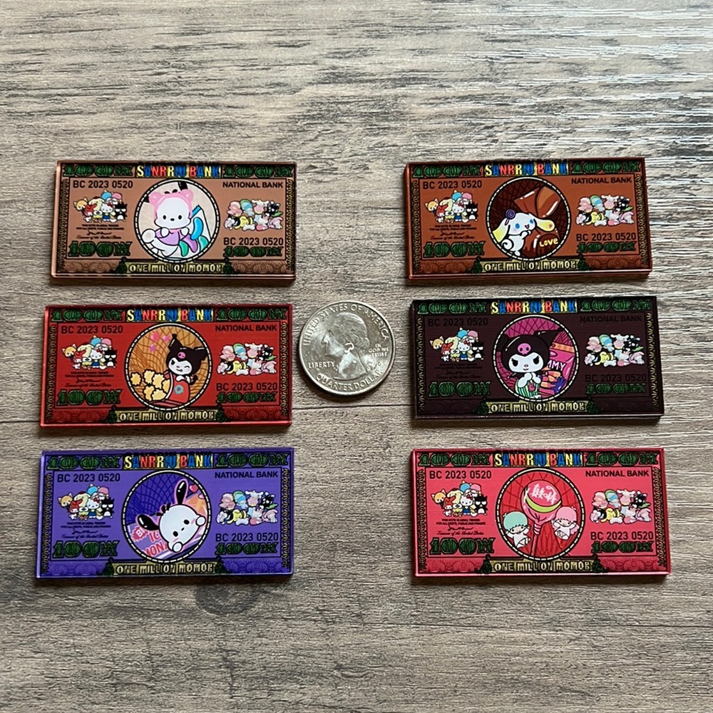 ✨ 5 for $25 ✨ Sanrio money acrylics